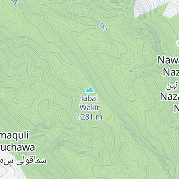 Map of Jabal Wakīr