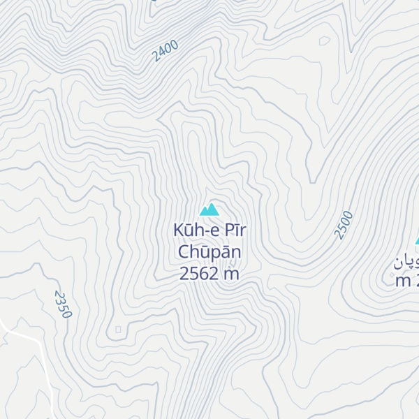 Map of Kūh-e Pīr Chūpān