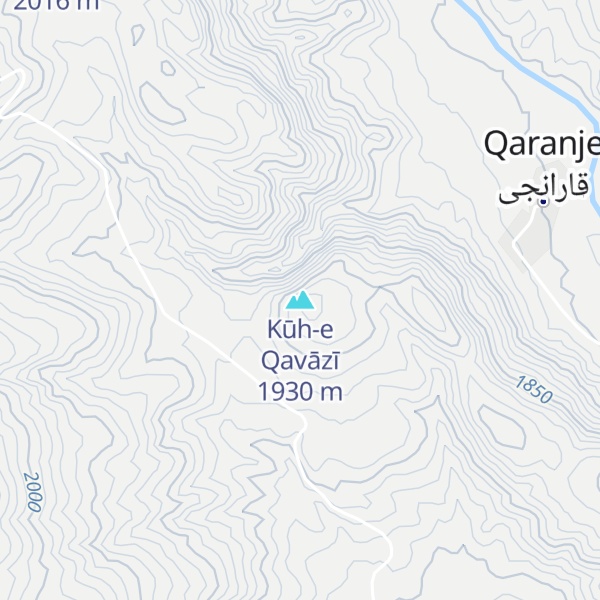 Map of Kūh-e Qavāzī