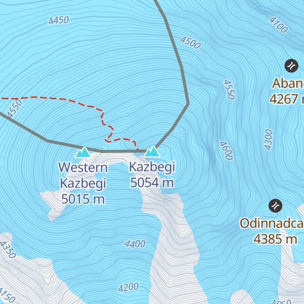 Map of Kazbegi
