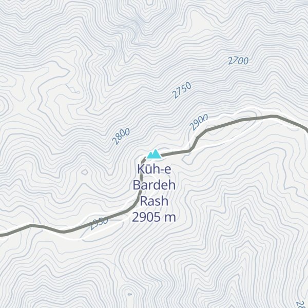 Map of Kūh-e Bardeh Rash