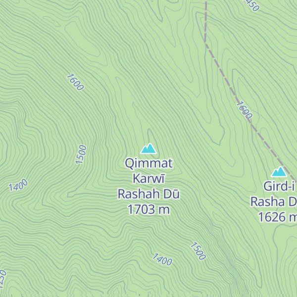 Map of Qimmat Karwī Rashah Dū