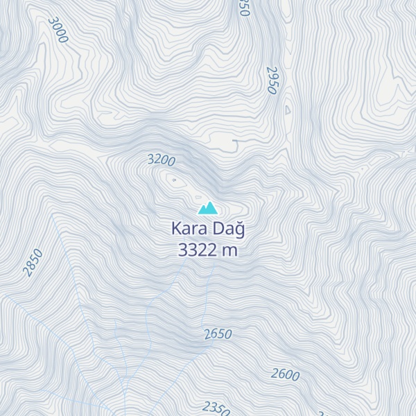 Map of Kara Dağ