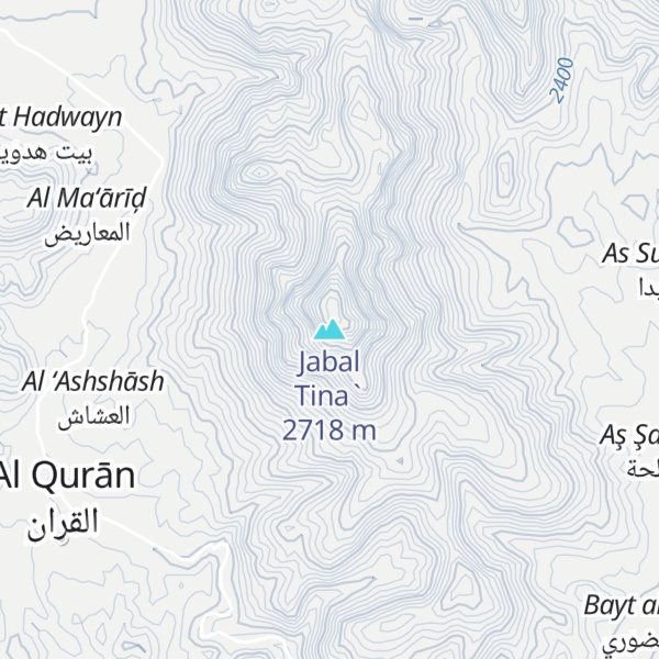 Map of Jabal Tina`