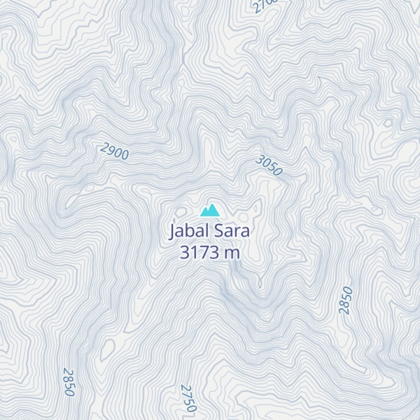 Map of Jabal Sara