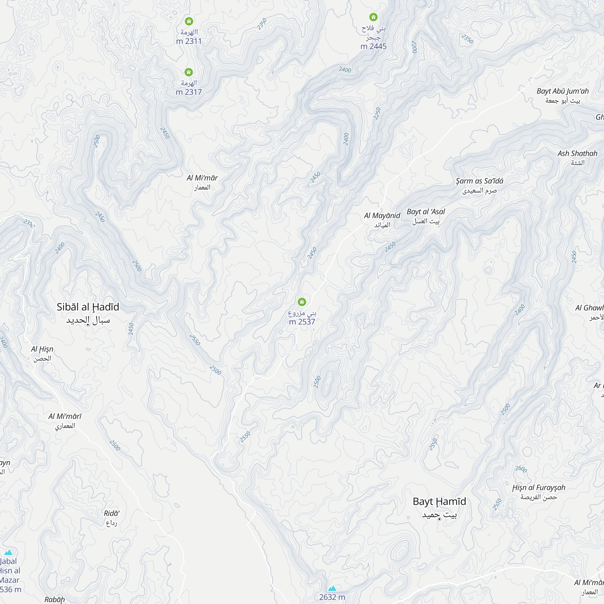 بني مزروع map