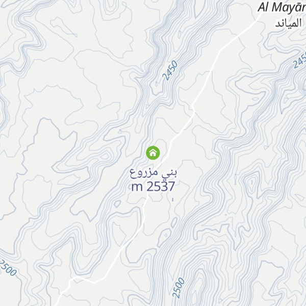 Map of بني مزروع