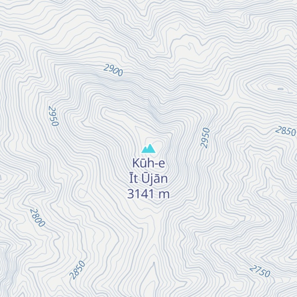 Map of Kūh-e Īt Ūjān