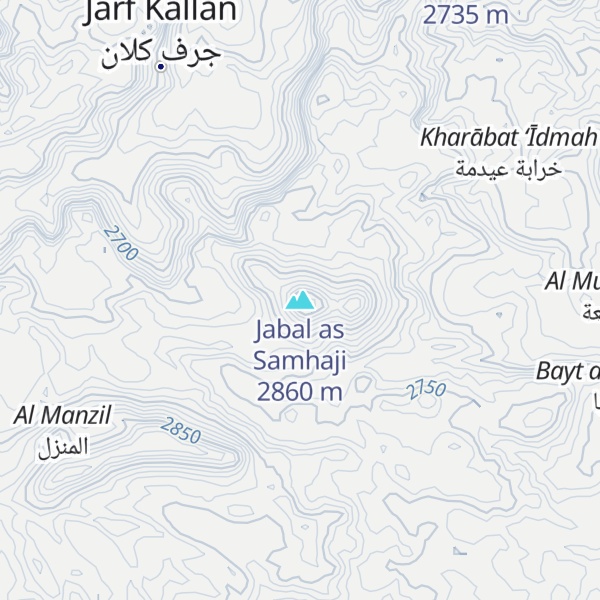 Map of Jabal as Samhaji