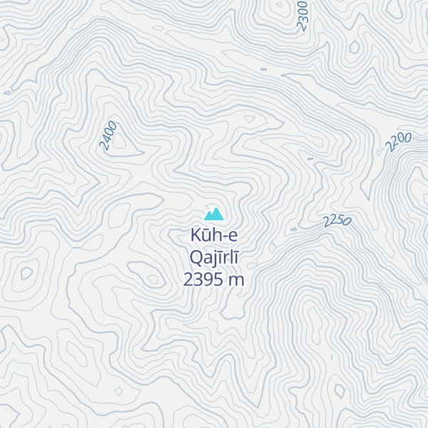 Map of Kūh-e Qajīrlī