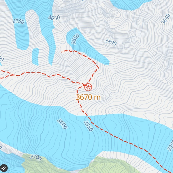 Map of Bethlemi Hut 3650