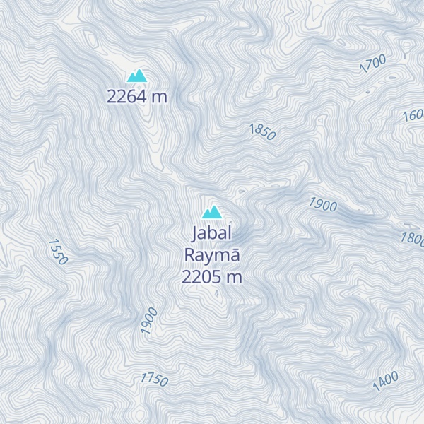 Map of Jabal Raymā