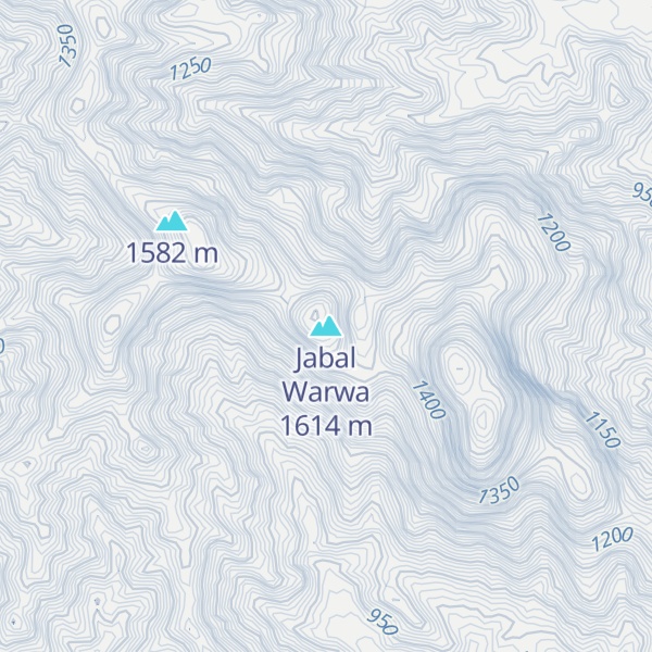 Map of Jabal Warwa