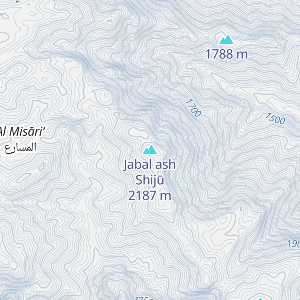 Map of Jabal ash Shijū