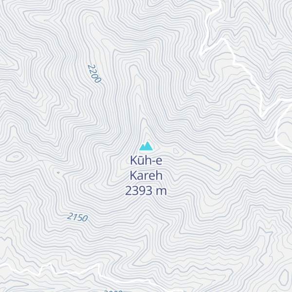 Map of Kūh-e Kareh