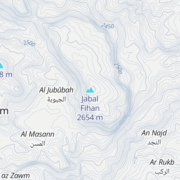 Map of Jabal Fihan