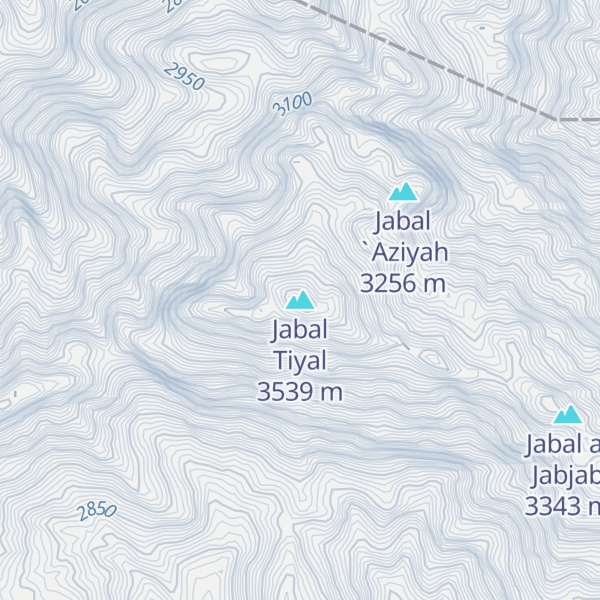 Map of Jabal Tiyal