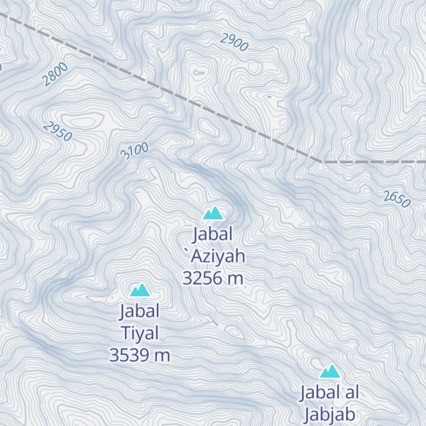 Map of Jabal `Aziyah