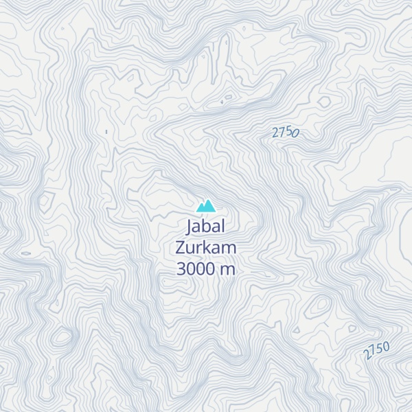 Map of Jabal Zurkam