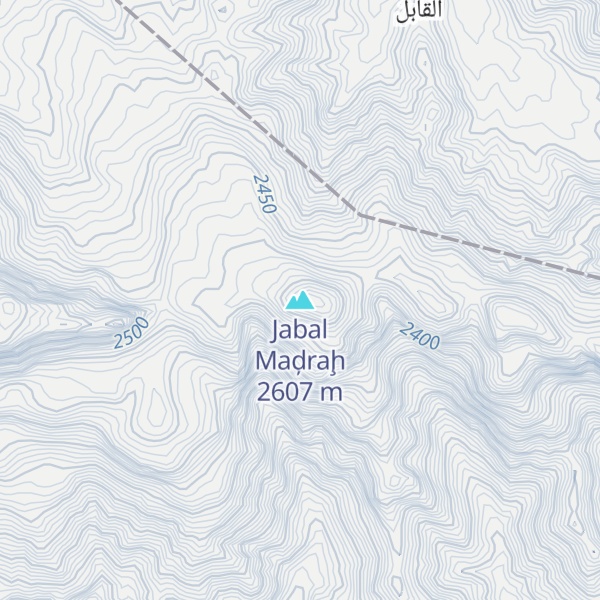 Map of Jabal Maḑraḩ