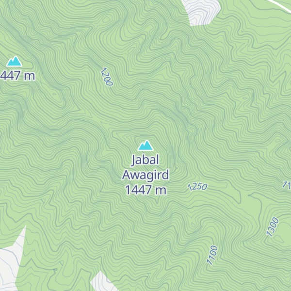 Map of Jabal Awagird