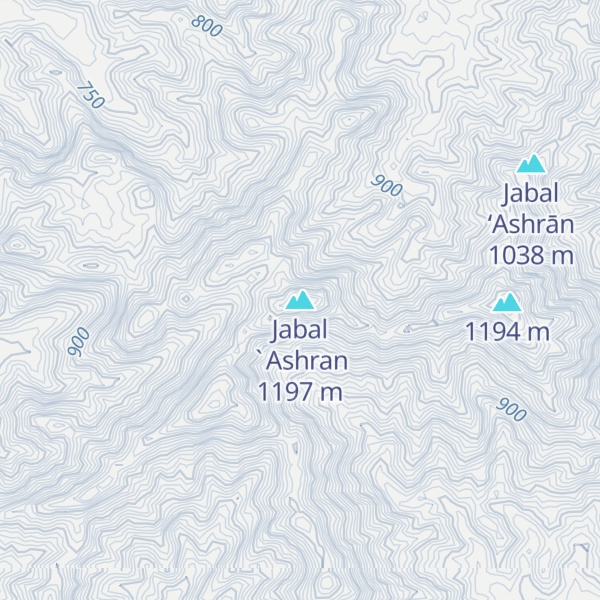 Map of Jabal `Ashran