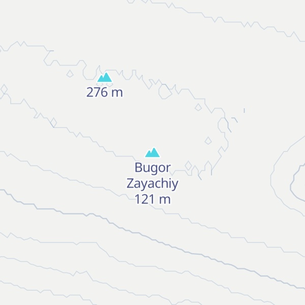 Map of Bugor Zayachiy