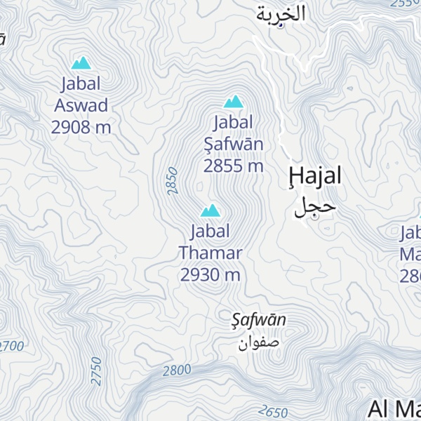 Map of Jabal Thamar