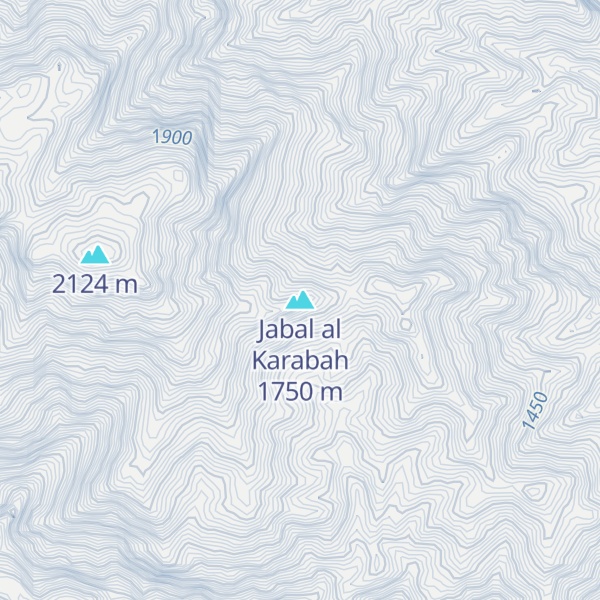 Map of Jabal al Karabah