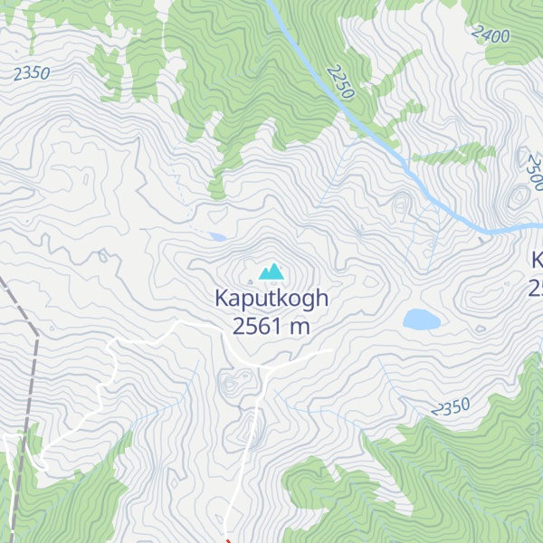 Map of Kaputkogh