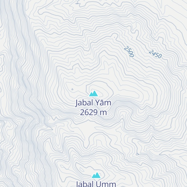 Map of Jabal Yām