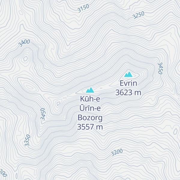 Map of Kūh-e Ūrīn-e Bozorg