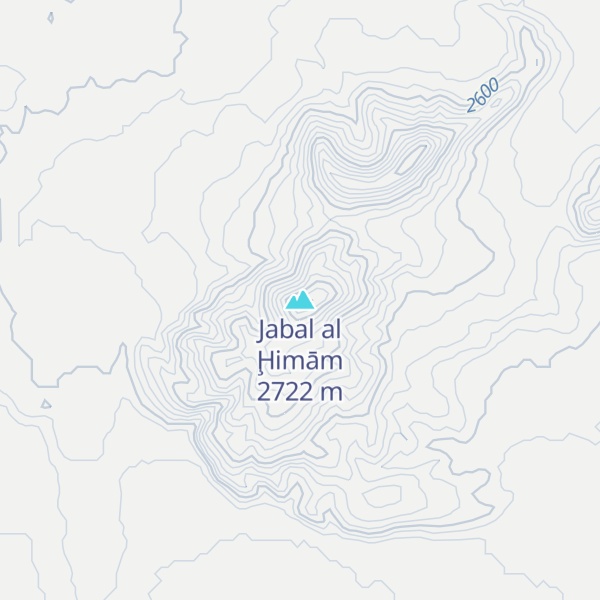 Map of Jabal al Ḩimām