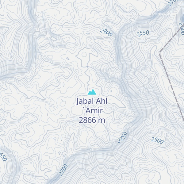 Map of Jabal Ahl `Amir