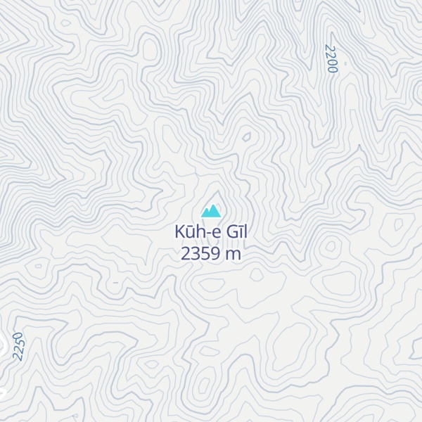 Map of Kūh-e Gīl