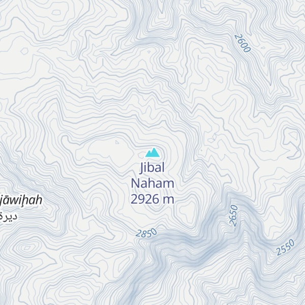 Map of Jibal Naham
