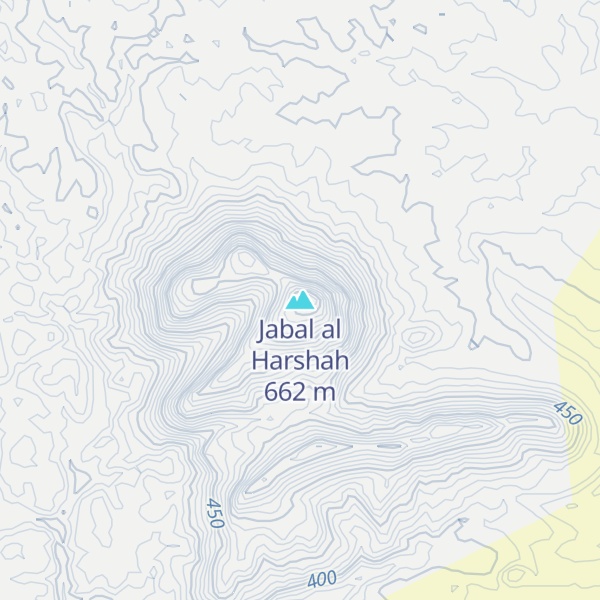 Map of Jabal al Harshah