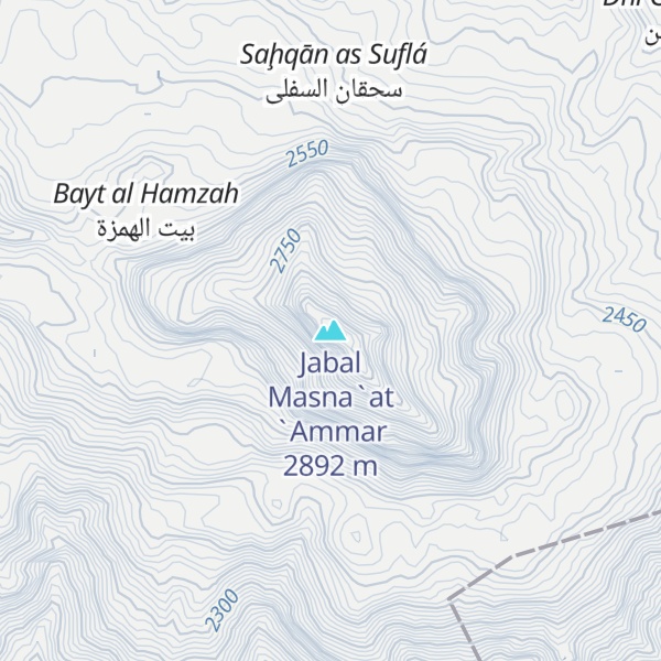 Map of Jabal Masna`at `Ammar