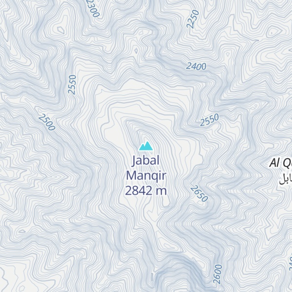 Map of Jabal Manqir