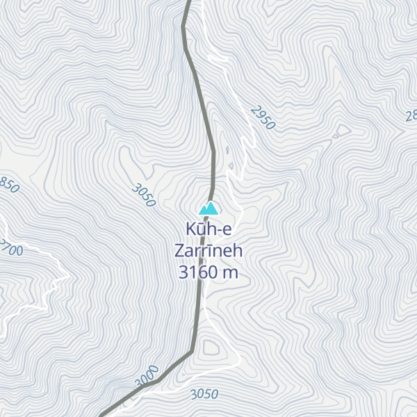 Map of Kūh-e Zarrīneh