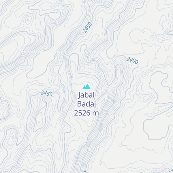 Map of Jabal Badaj