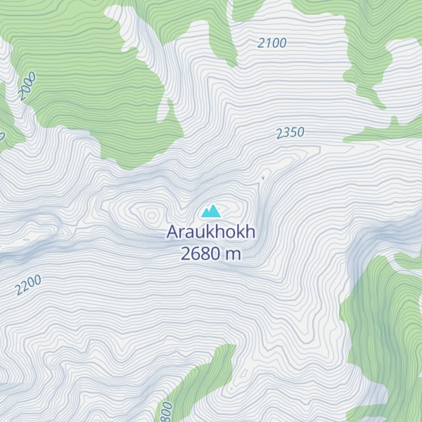 Map of Araukhokh
