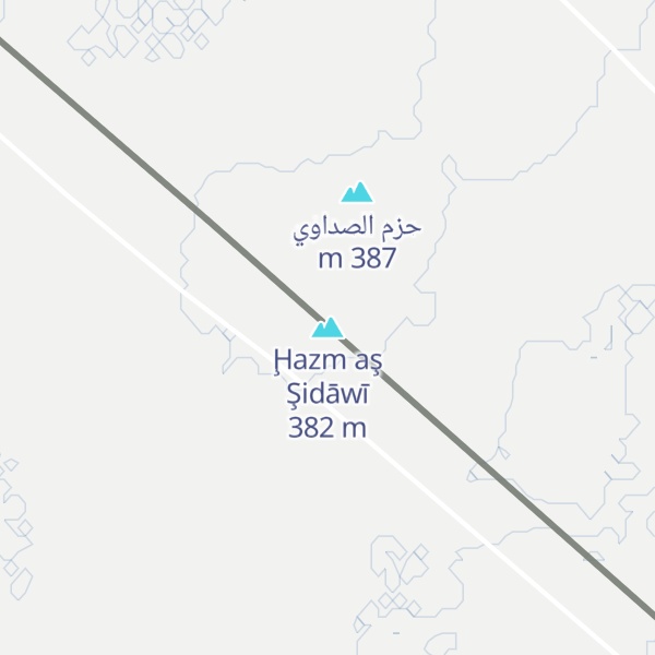 Map of Ḩazm aş Şidāwī