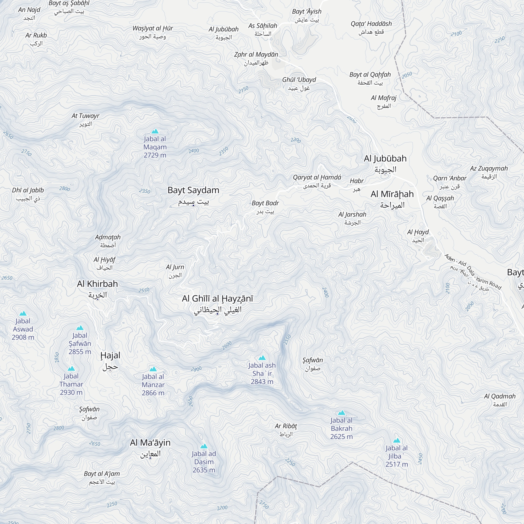 وادي العُبرين المليح map