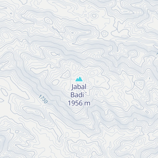 Map of Jabal Badi`