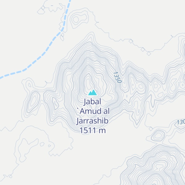 Map of Jabal `Amud al Jarrashib
