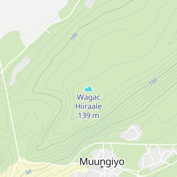 Map of Wagac Hiiraale