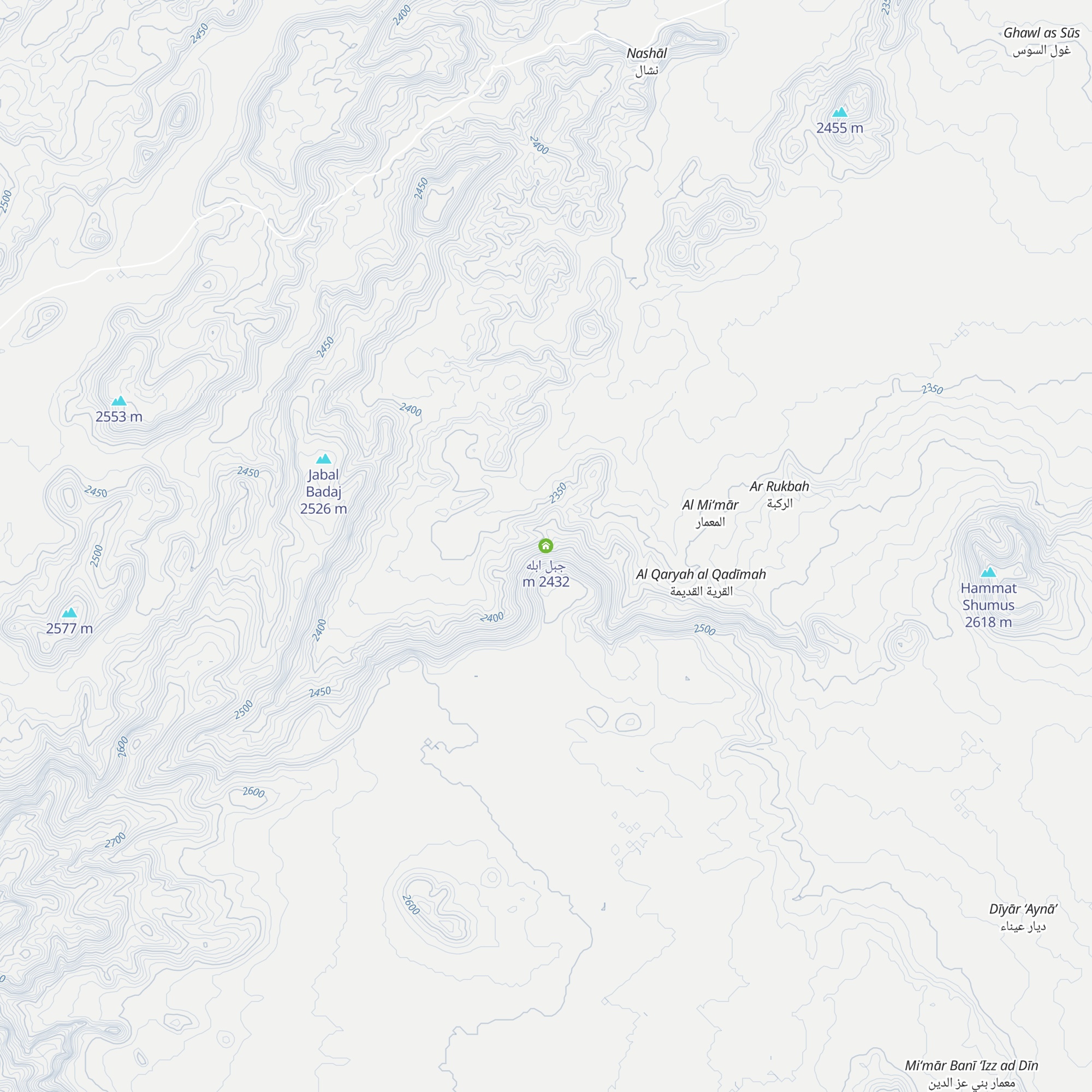 جبل ابله map