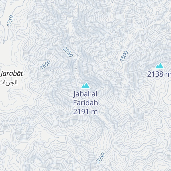 Map of Jabal al Faridah