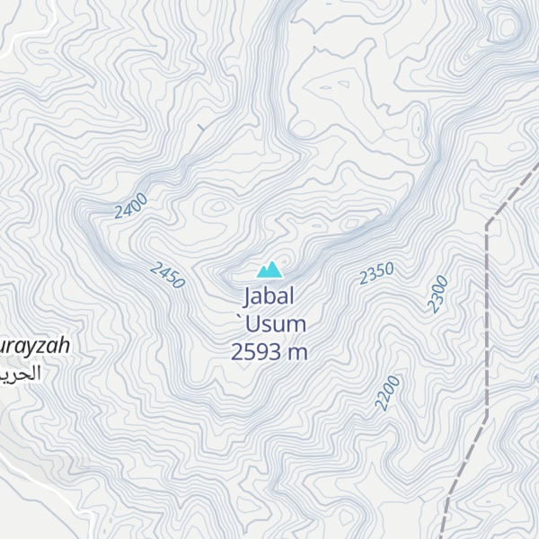Map of Jabal `Usum